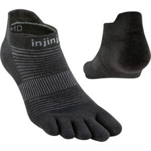 Injinji Run Lightweight NoShow Black