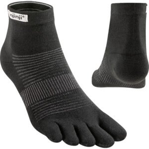 Injinji Run Lightweight Mini Crew Black